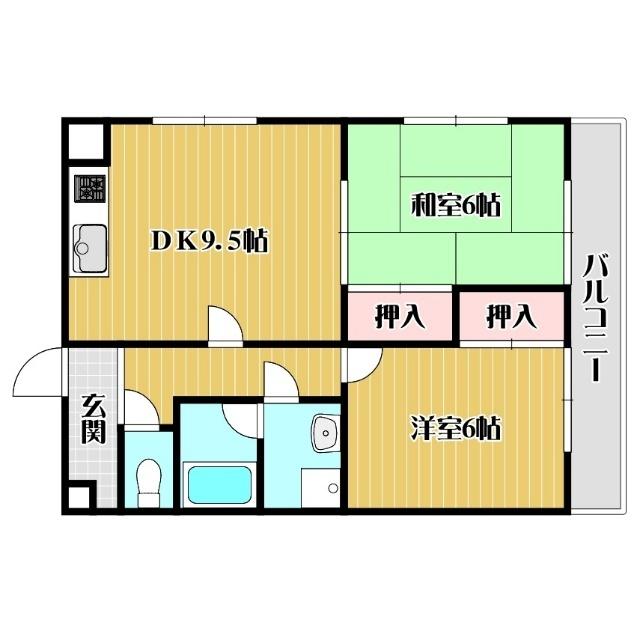 グリーンヒルトミタ（203） 間取り図画像