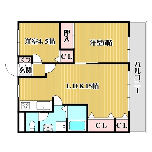 コモド長岡京（306） 間取り図画像