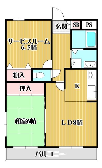 カサ・デ・高ノ手（105） 間取り図画像