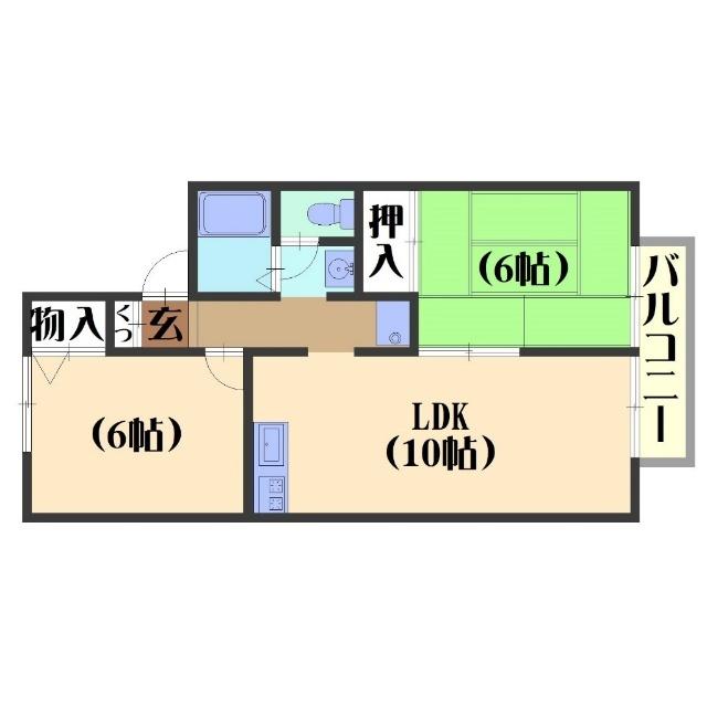 セジュール久我（202） 間取り図画像