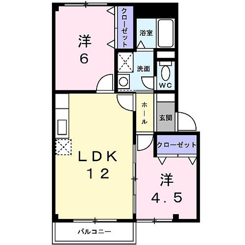 メゾン・フルール（205） 間取り図画像