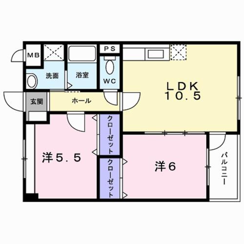 パラドール菱川（203） 間取り図画像