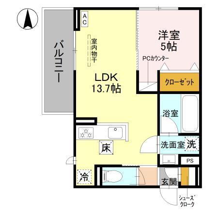 ノースガーデンM（101） 間取り図画像