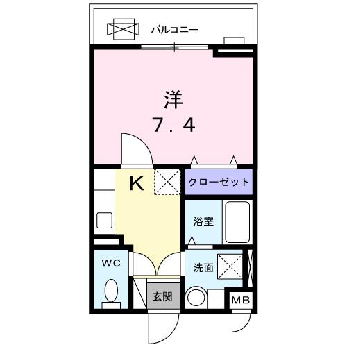 ティープラント朝日（208） 間取り図画像