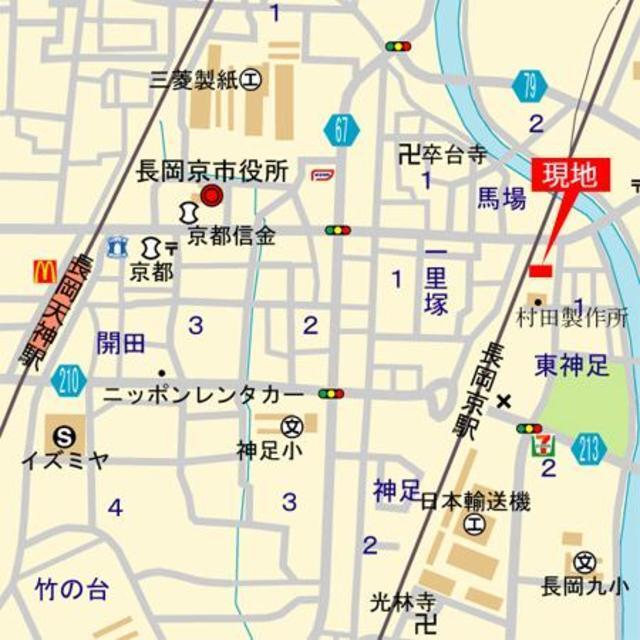 ベルク長岡京（504） 地形図・案内図