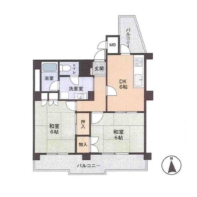 長岡京シティハイツ 間取り図画像