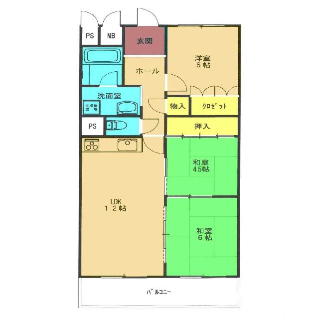 メゾン水無瀬4号棟（7F） 間取り図画像
