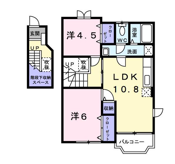 バーデンハイムⅢ（201） 間取り図画像