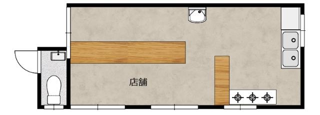 鹿嶋市大字宮中店舗 間取り図画像