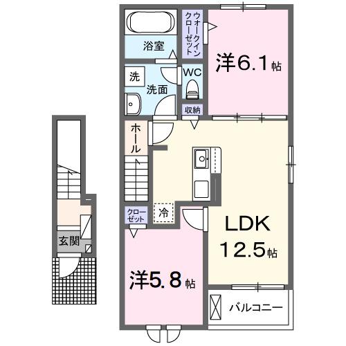 ココット　ハウス（203） 間取り図画像