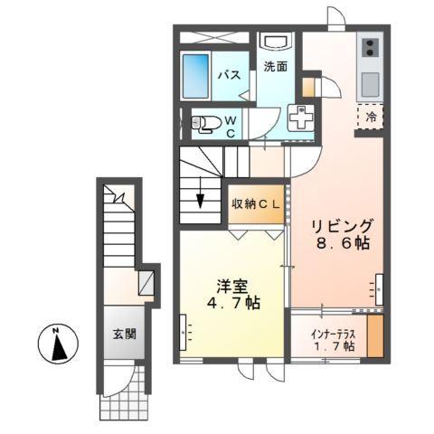 ブランシュ・フルール鹿嶋 間取り図画像