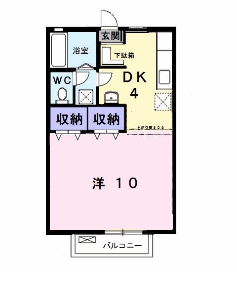 マウントリヴァＣ（202） 間取り図画像
