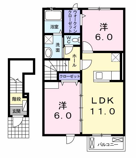 ミルキーウェイⅠ（202） 間取り図画像