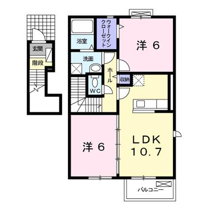 フェリス・イー　Ⅱ（201） 間取り図画像