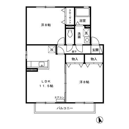 カプチーノ　A･B･C･D（A202） 間取り図画像
