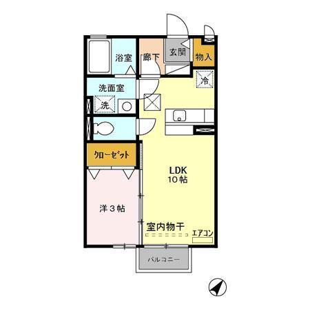 セピアコート　Ⅰ（102） 間取り図画像