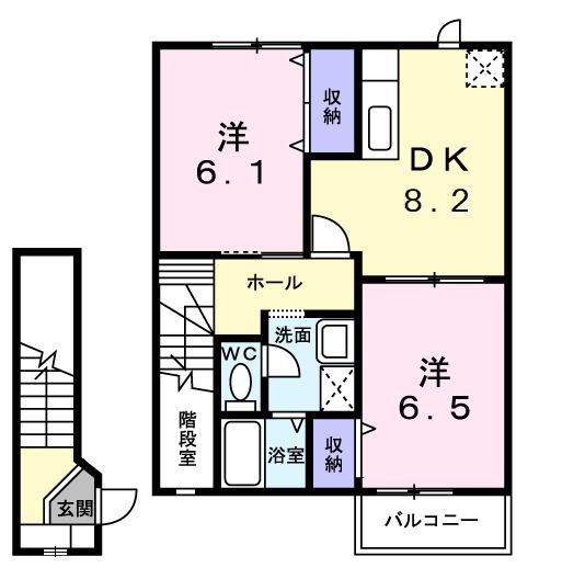 アーバンハイツⅠ（204） 間取り図画像