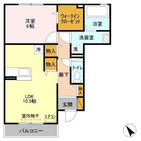 グランドソレイユ　Ａ（102） 間取り図画像