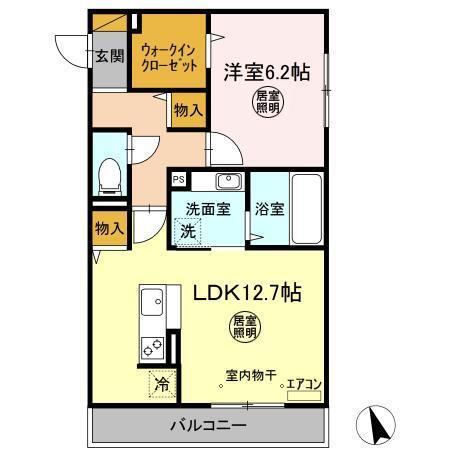 コンフォートⅢ　Ａ（301） 間取り図画像