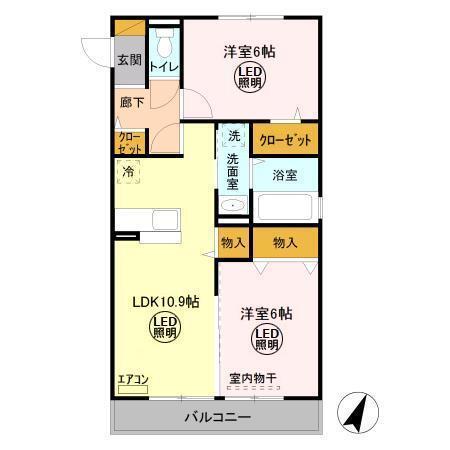 レジデンス・ＦＵＪＩ（301） 間取り図画像