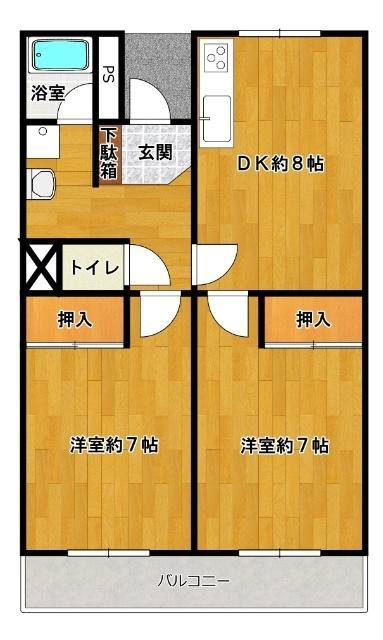 KT-1（308） 間取り図画像