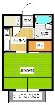グランパ・シノハラＡ棟・Ｂ棟（A201） 間取り図画像
