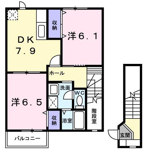 アーバンハイツⅠ（201） 間取り図画像