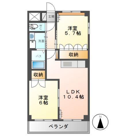 ディア・ベルジュ 間取り図画像