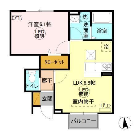 グラマードマレⅨ（105） 間取り図画像