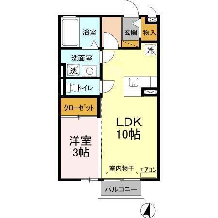 パークヒル　Ｂ（205） 間取り図画像