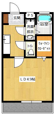 ヒルズ長栖（208） 間取り図画像