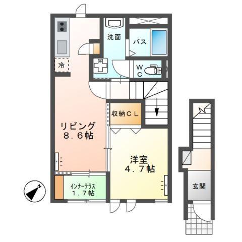マウントリバー　Ⅱ 間取り図画像