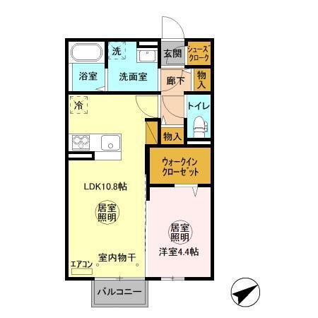 ショコラ（206） 間取り図画像