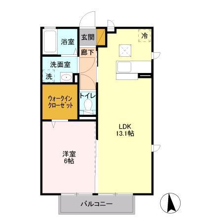 グラン・ジュテ　C（101） 間取り図画像