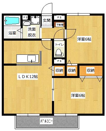 ニューポート参番館（102） 間取り図画像