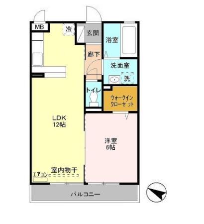 ニューランホープ（208） 間取り図画像