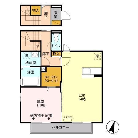 サンパティーク　Ⅱ（203） 間取り図画像