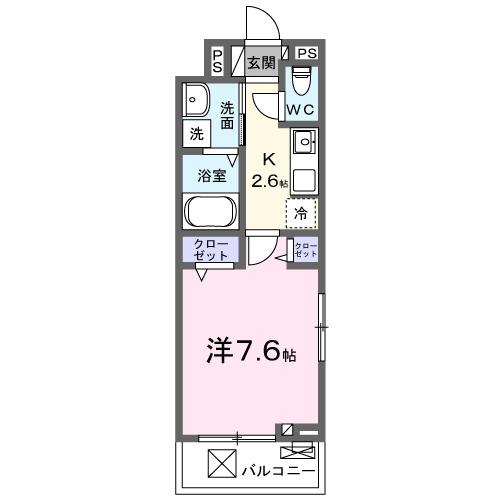 オークランドコーポ（302） 間取り図画像