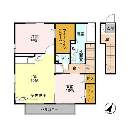 サンモール北入曽　Ａ（203） 間取り図画像
