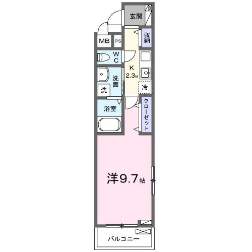 オークランドコーポ（201） 間取り図画像