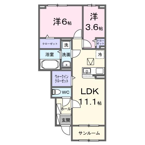 ブリーズガーデン（103） 間取り図画像