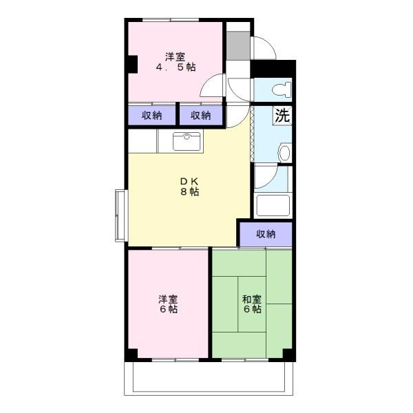 南住吉ハイツ（308） 間取り図画像