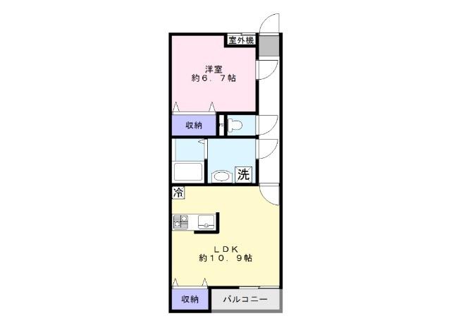 コンフォール松葉（302） 間取り図画像