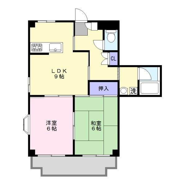 ハイネスたき（301） 間取り図画像