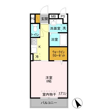 ヴィラグランデ（302） 間取り図画像