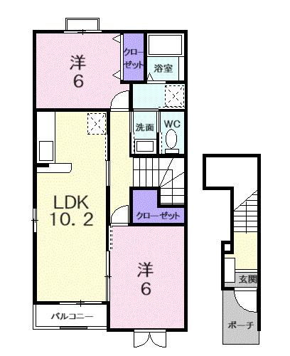 エトワール海谷（201） 間取り図画像