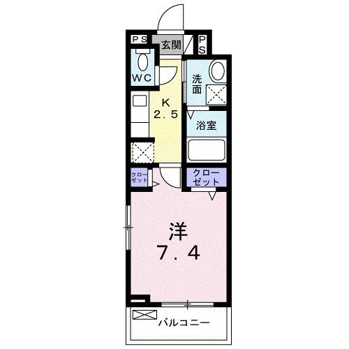 グラン・アベニュー西所沢（205） 間取り図画像