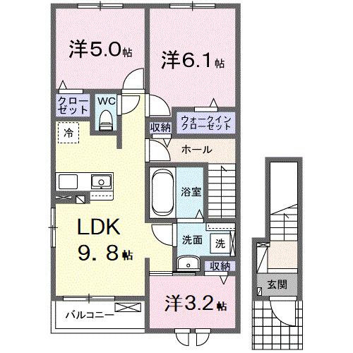 グランドビレッジ（201） 間取り図画像