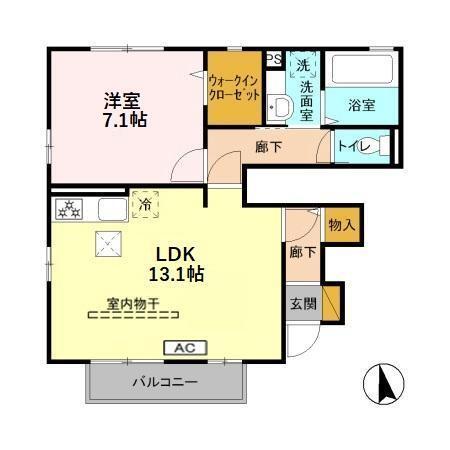 エパティーク　デュオ（101） 間取り図画像