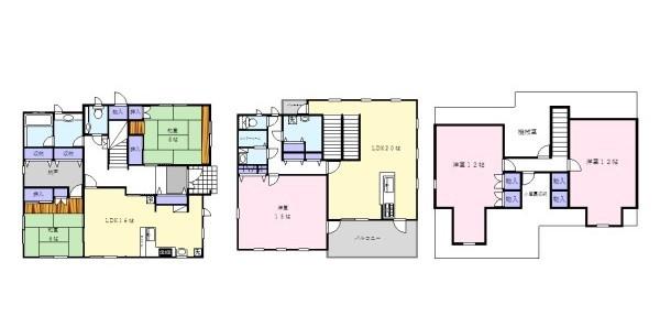 小手指元町1丁目　中古戸建 間取り図画像
